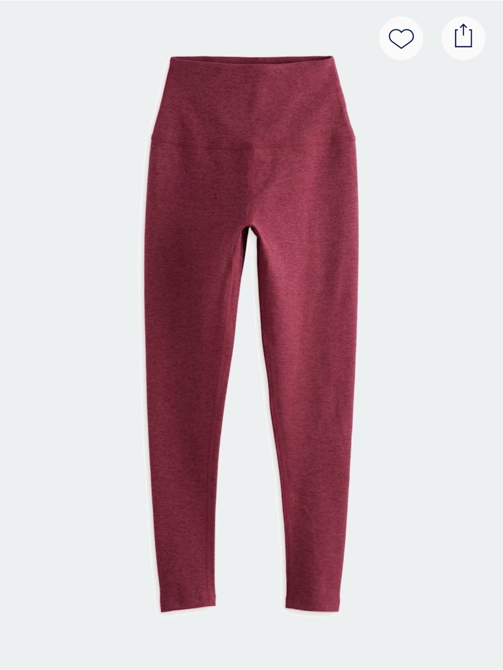 Beyond Yoga Space Dye Caught In The Midi High Waisted Legging -Burgundy
